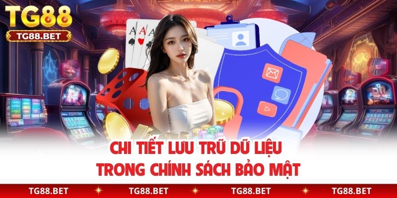 Chi tiết lưu trữ dữ liệu trong chính sách bảo mật